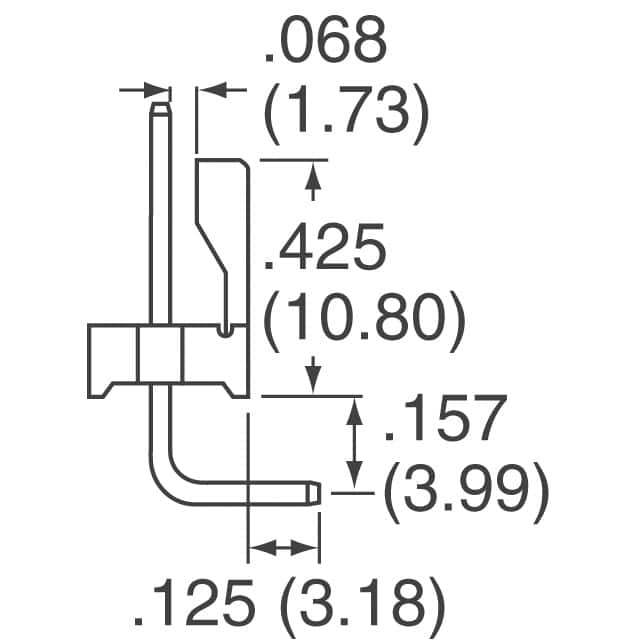 1-640387-1 TE Connectivity AMP Connectors  Headers Male Pins